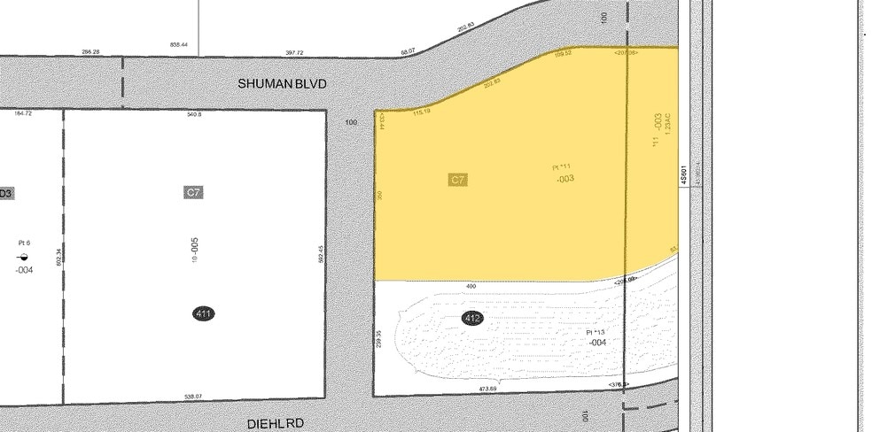 184 Shuman Blvd, Naperville, IL for lease - Plat Map - Image 2 of 2