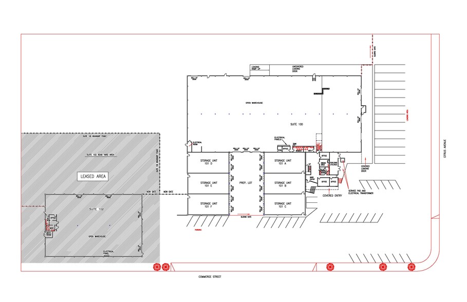 45585 Commerce St, Indio, CA for lease - Floor Plan - Image 1 of 9