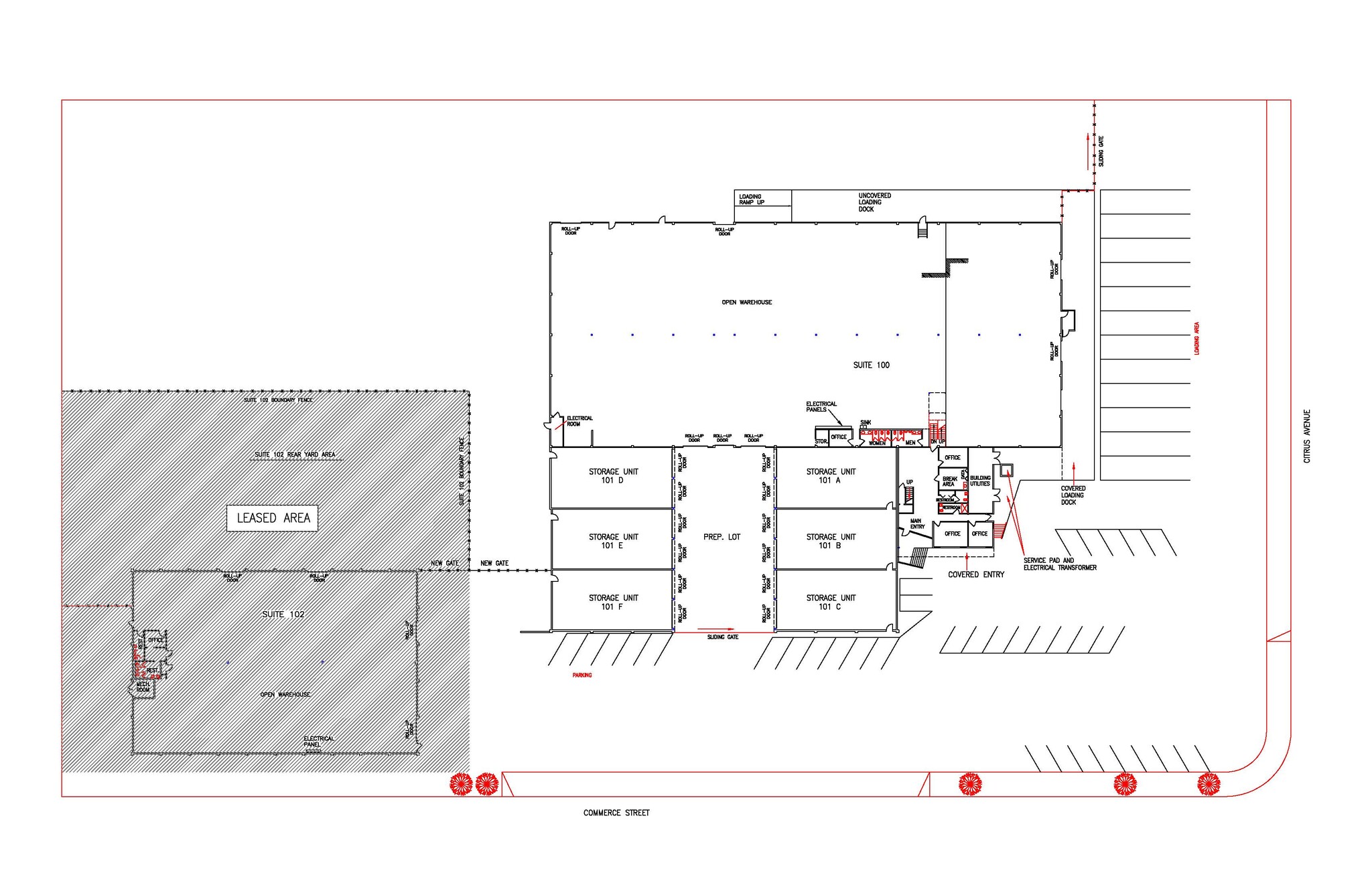 45585 Commerce St, Indio, CA for lease Floor Plan- Image 1 of 10