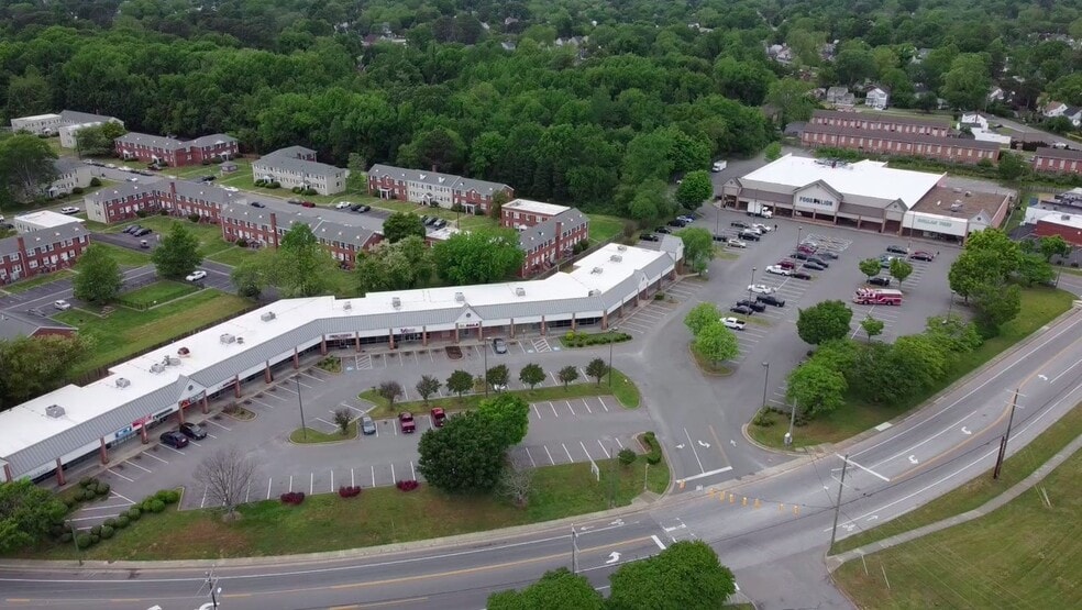 3815-3857 Kecoughtan Rd, Hampton, VA for lease - Aerial - Image 2 of 8