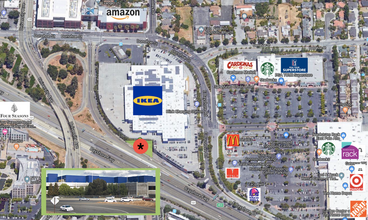 E Bayshore Rd, East Palo Alto, CA - aerial  map view