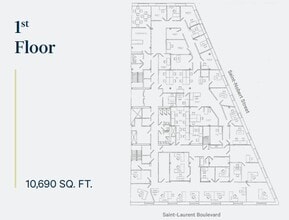 2095-2101 Boul Saint-Laurent, Montréal, QC for lease Floor Plan- Image 1 of 1