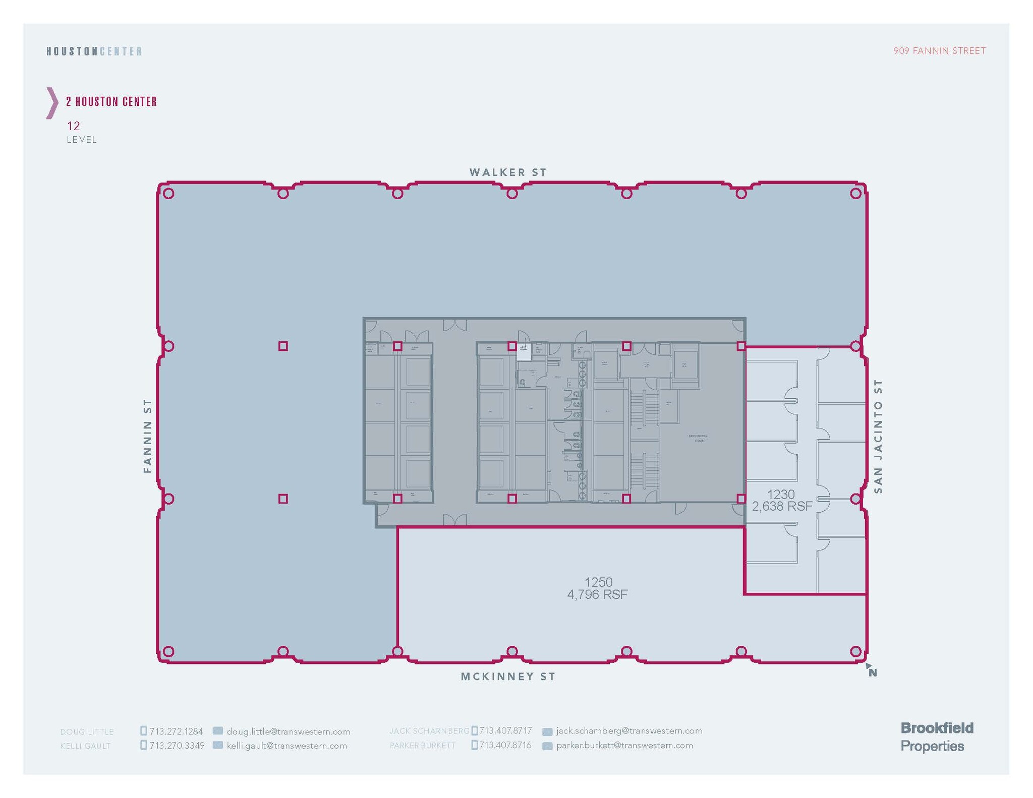 909 Fannin St, Houston, TX for lease Floor Plan- Image 1 of 1