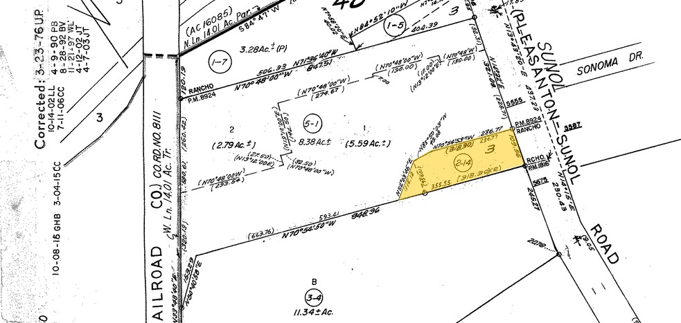 5587 Sunol Blvd, Pleasanton, CA for lease - Plat Map - Image 2 of 2