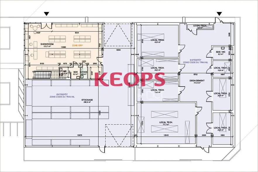 Flex in Colomiers for lease - Floor Plan - Image 3 of 6