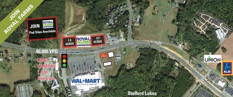 1268 Warrenton Rd, Stafford, VA for lease - Building Photo - Image 2 of 2