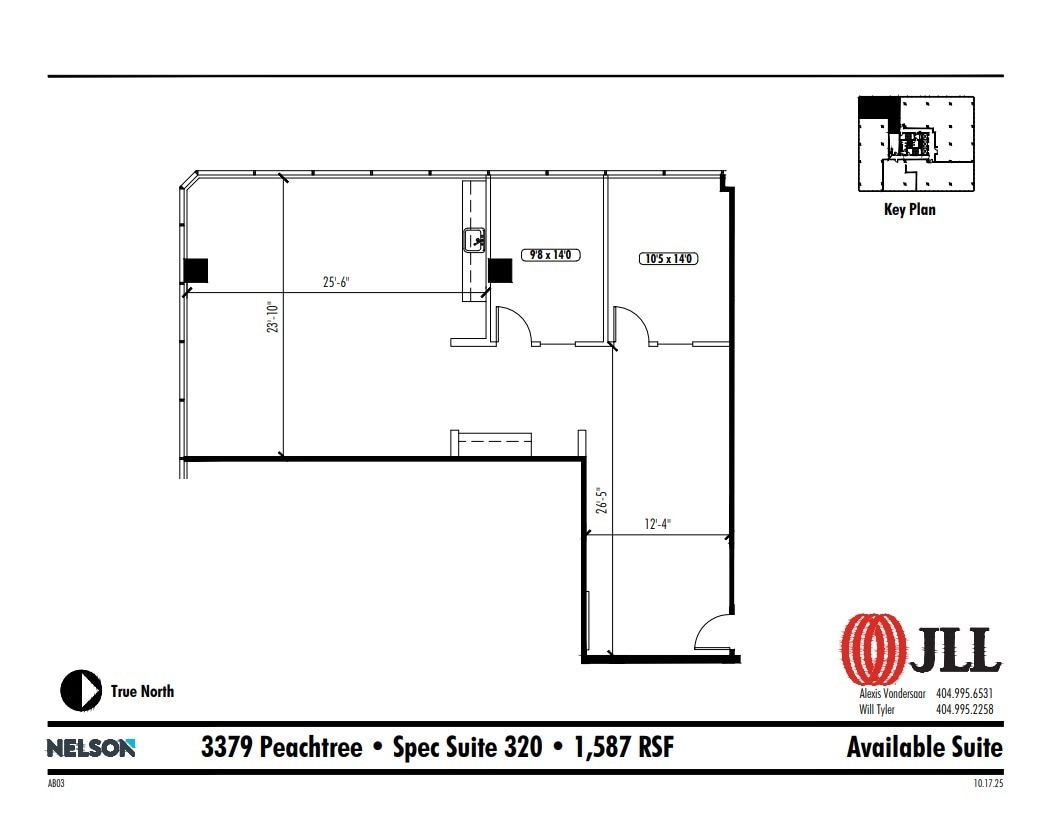 3379 Peachtree Rd NE, Atlanta, GA for lease Floor Plan- Image 1 of 2