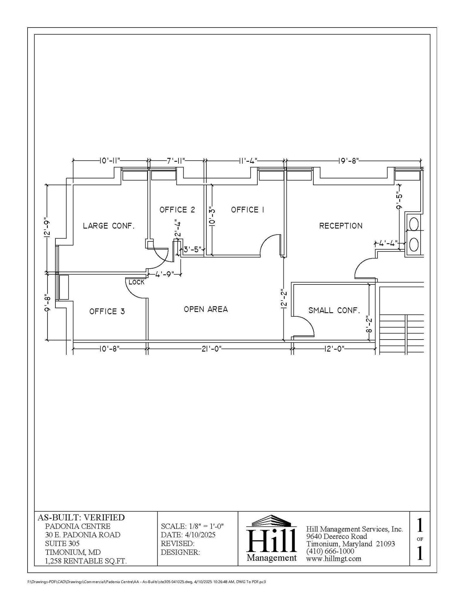 30 E Padonia Rd, Timonium, MD for lease Floor Plan- Image 1 of 1