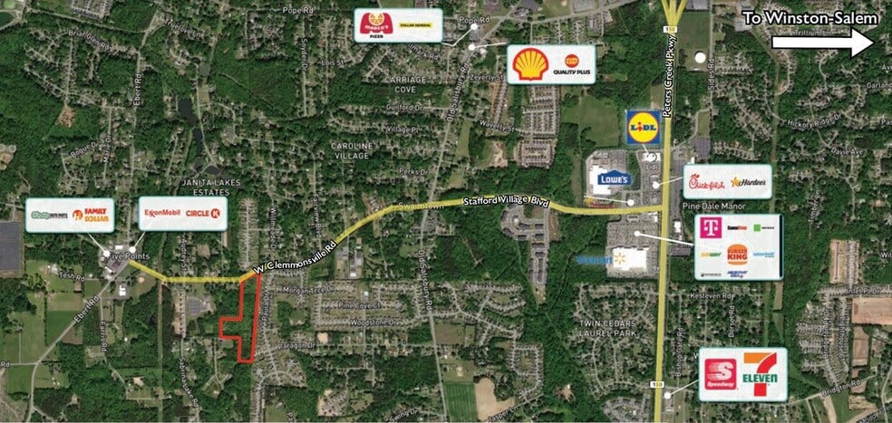 1950 Clemmonsville rd, Winston-Salem, NC for sale - Building Photo - Image 3 of 5