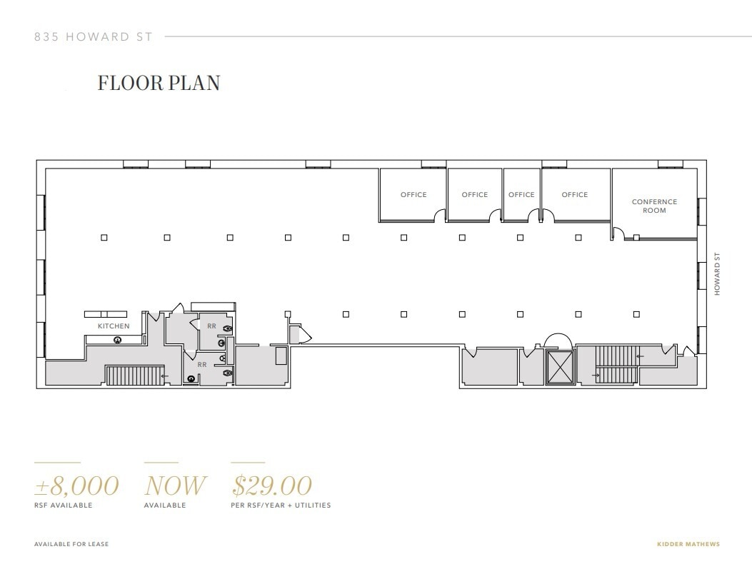 835-837 Howard St, San Francisco, CA for lease Floor Plan- Image 1 of 5