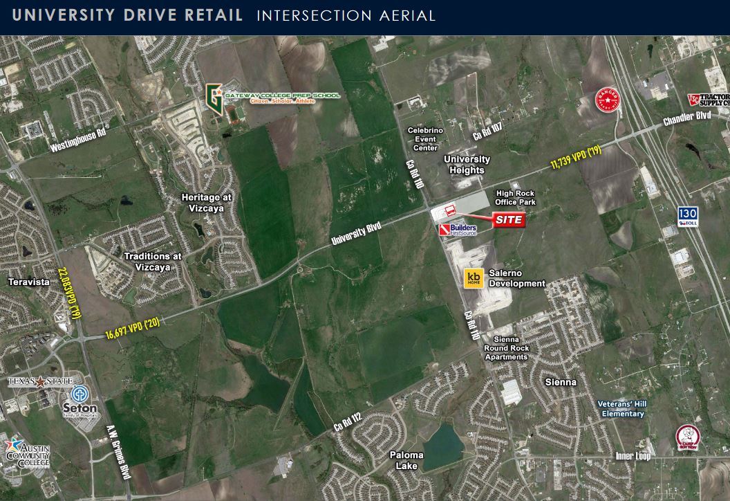 University Blvd & CR 110, Round Rock, TX 78665 University Drive