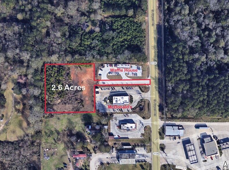 S Airport Rd, Hammond, LA for sale - Aerial - Image 1 of 3