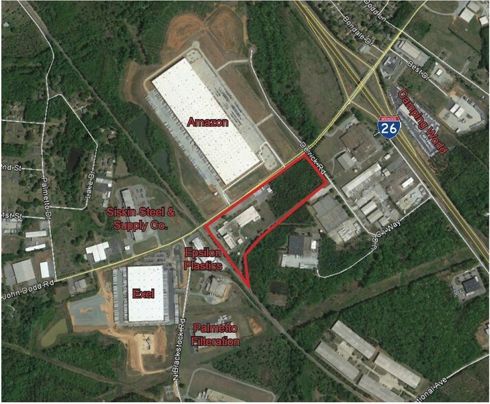 575 John Dodd Rd, Spartanburg, SC for lease - Plat Map - Image 3 of 5
