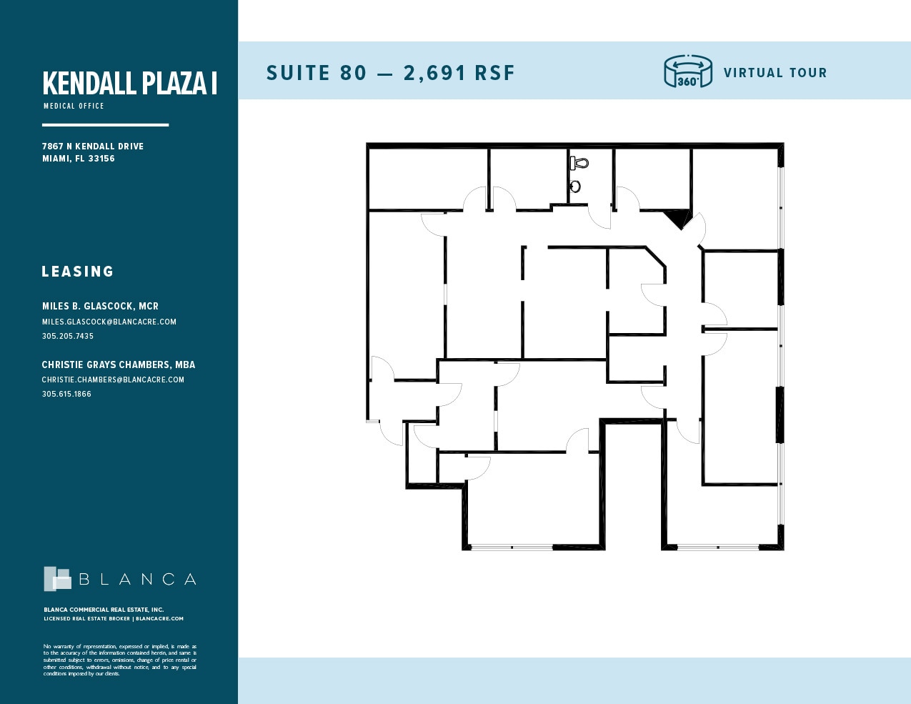 7887 N Kendall Dr, Miami, FL for lease Floor Plan- Image 1 of 1