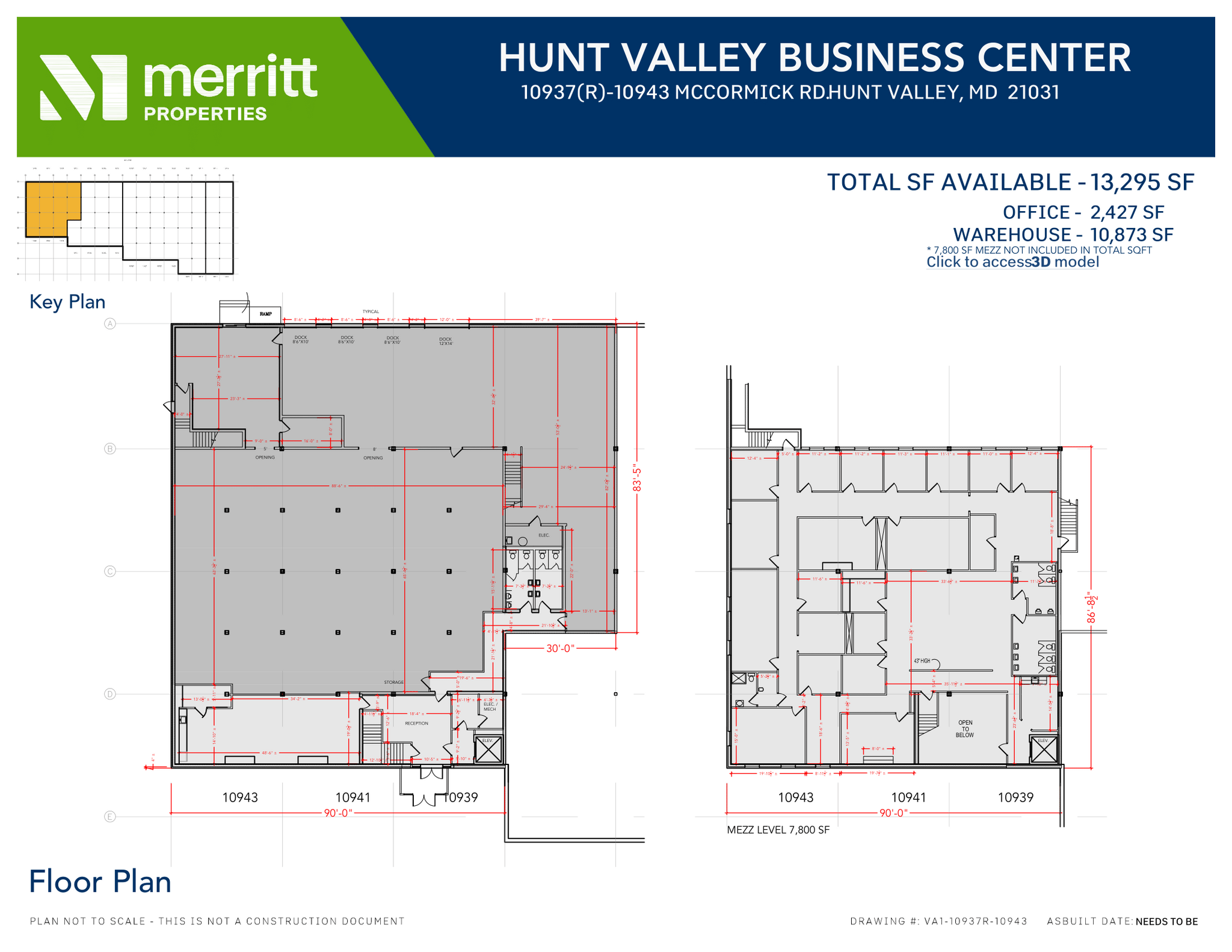 10945-10973 McCormick Rd, Hunt Valley, MD for lease Floor Plan- Image 1 of 1