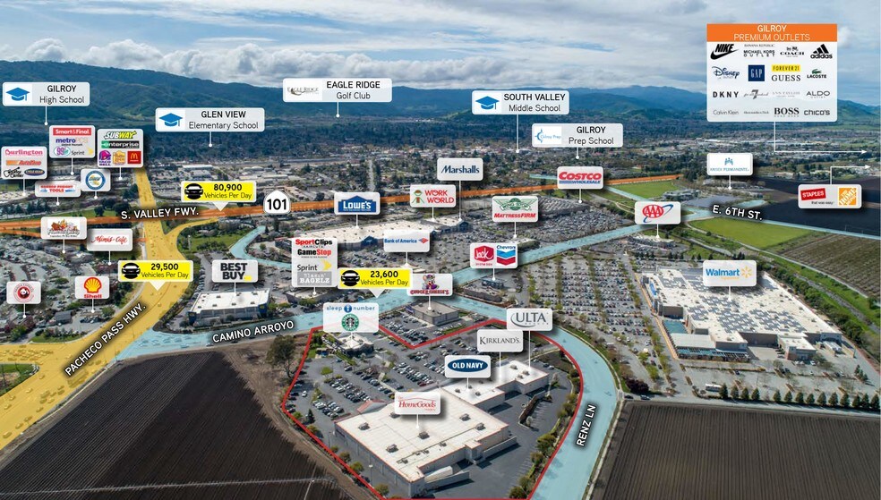 950 Renz Ln, Gilroy, CA for lease - Aerial - Image 3 of 6