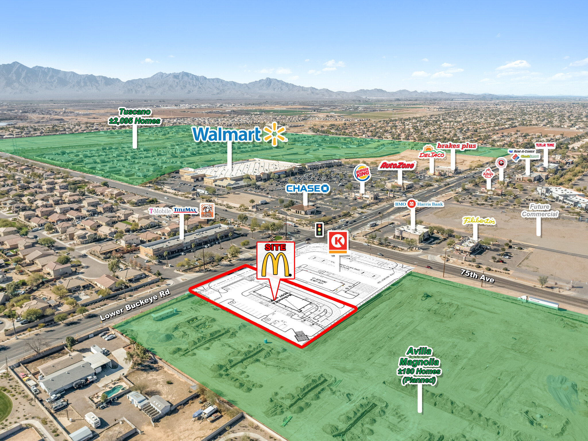 7450 Lower Buckeye Rd, Phoenix, AZ for sale Aerial- Image 1 of 1