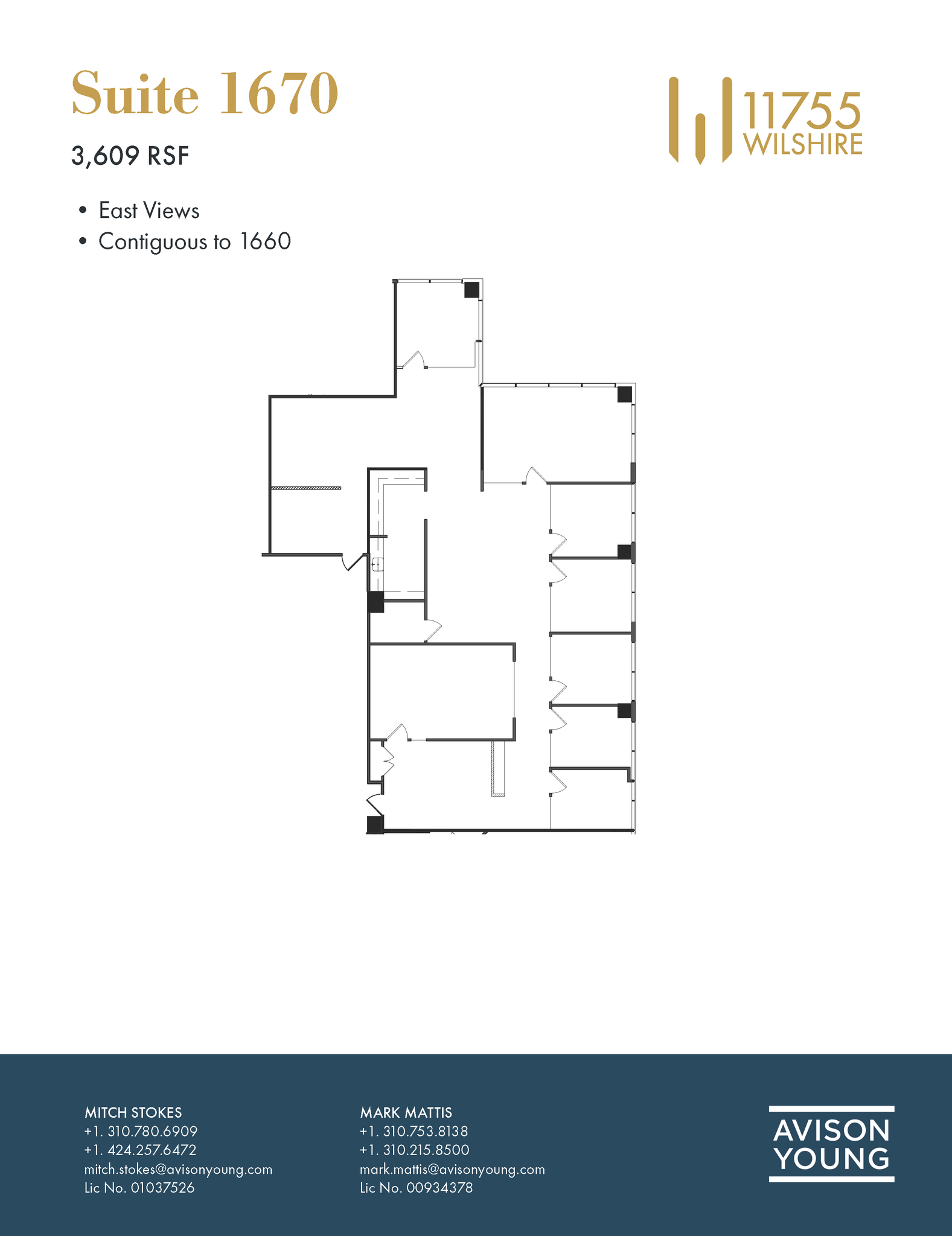 11755 Wilshire Blvd, Los Angeles, CA for lease Floor Plan- Image 1 of 5