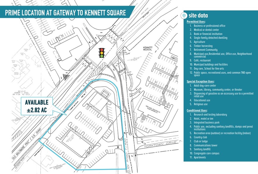 718 E Baltimore Pike, Kennett Square, PA for lease - Site Plan - Image 3 of 4