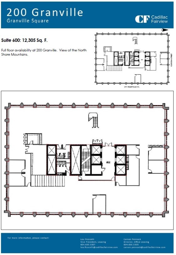 200 Granville St, Vancouver, BC for lease Floor Plan- Image 1 of 1