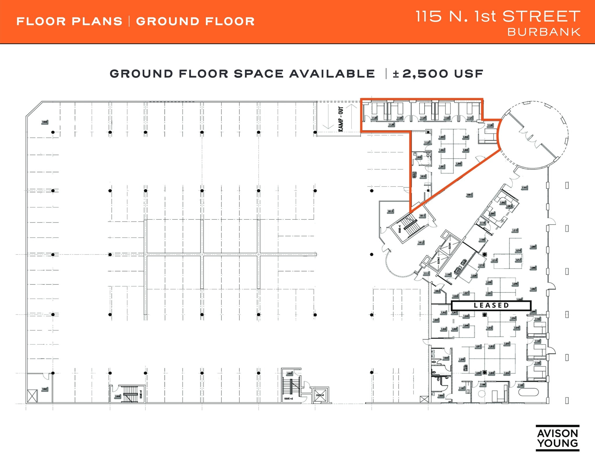 115 N 1st St, Burbank, CA for lease Site Plan- Image 1 of 1