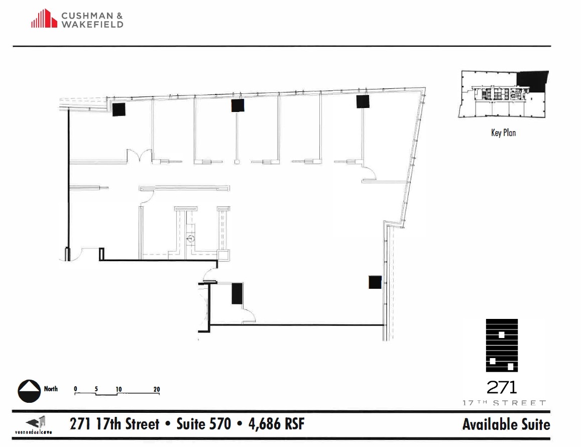 271 17th Street, Atlanta, GA for lease Floor Plan- Image 1 of 9