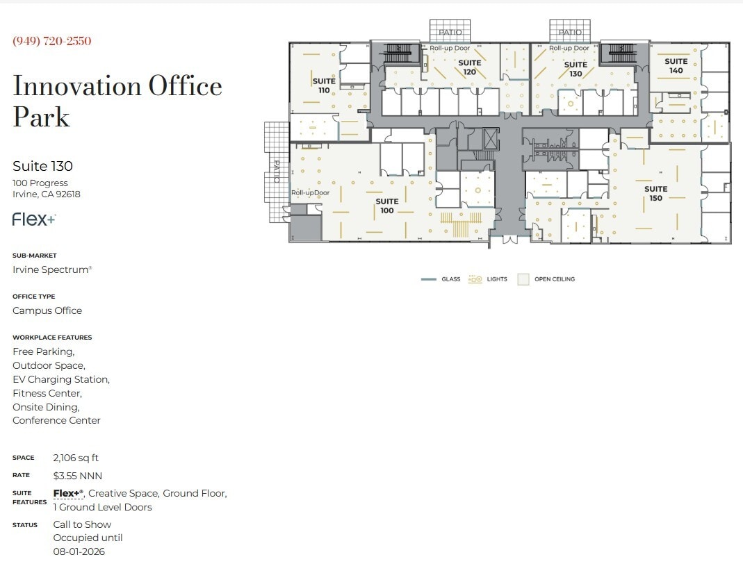 100 Progress, Irvine, CA for lease Floor Plan- Image 1 of 1