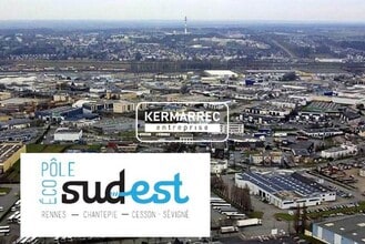 Rennes, IEV - Aerial map view