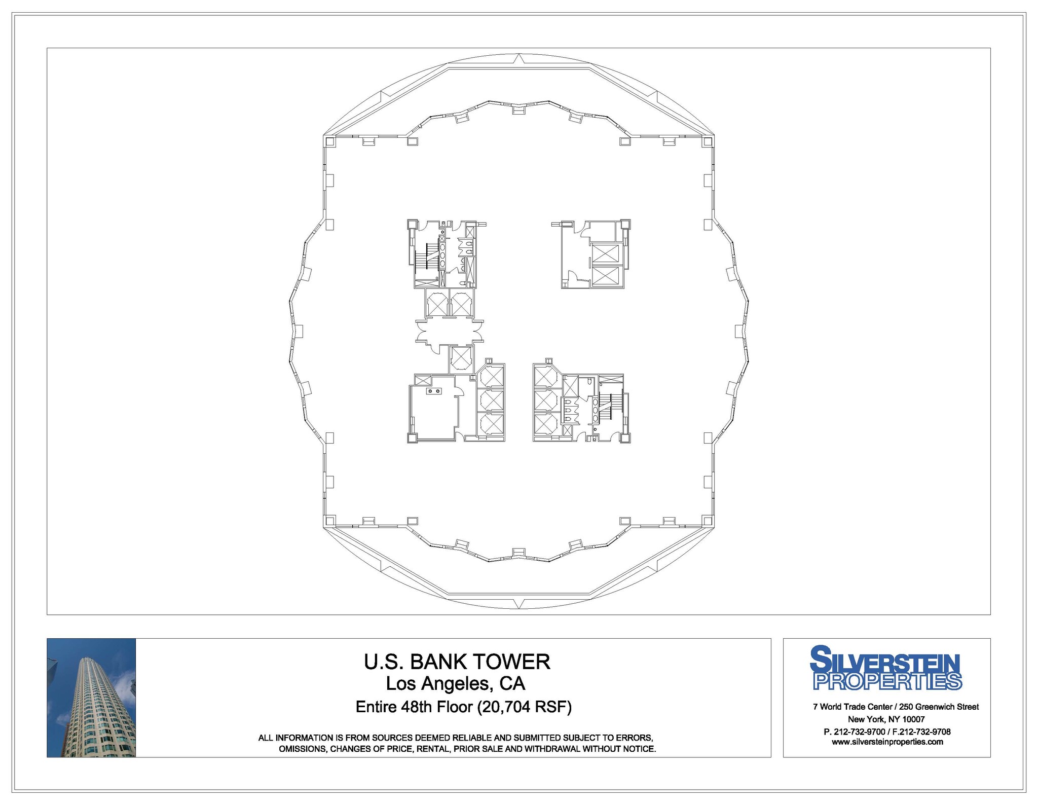 633 W 5th St, Los Angeles, CA for lease Floor Plan- Image 1 of 2