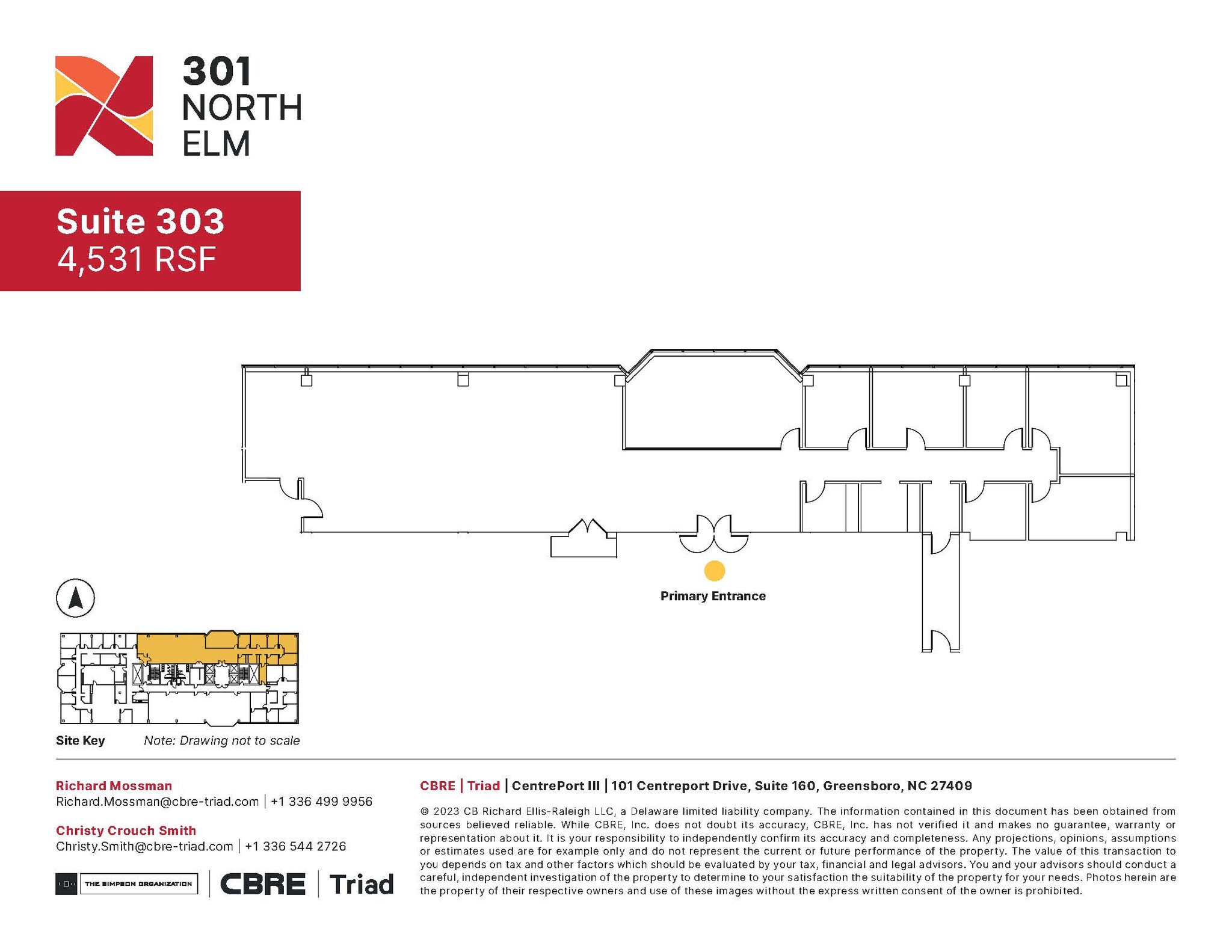 301 N Elm St, Greensboro, NC for lease Floor Plan- Image 1 of 1