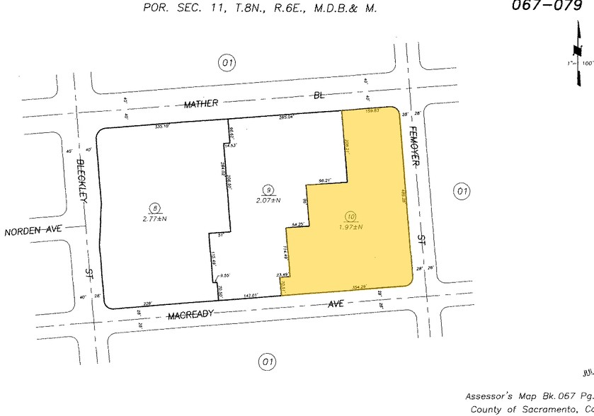 10640 Mather Blvd, Mather, CA for lease - Plat Map - Image 2 of 9