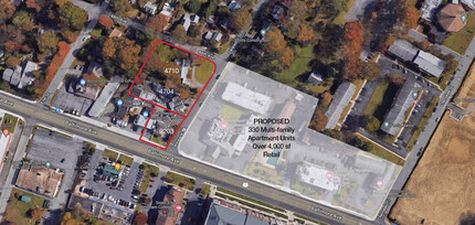 4704-4710 Delaware St, College Park, MD - aerial  map view