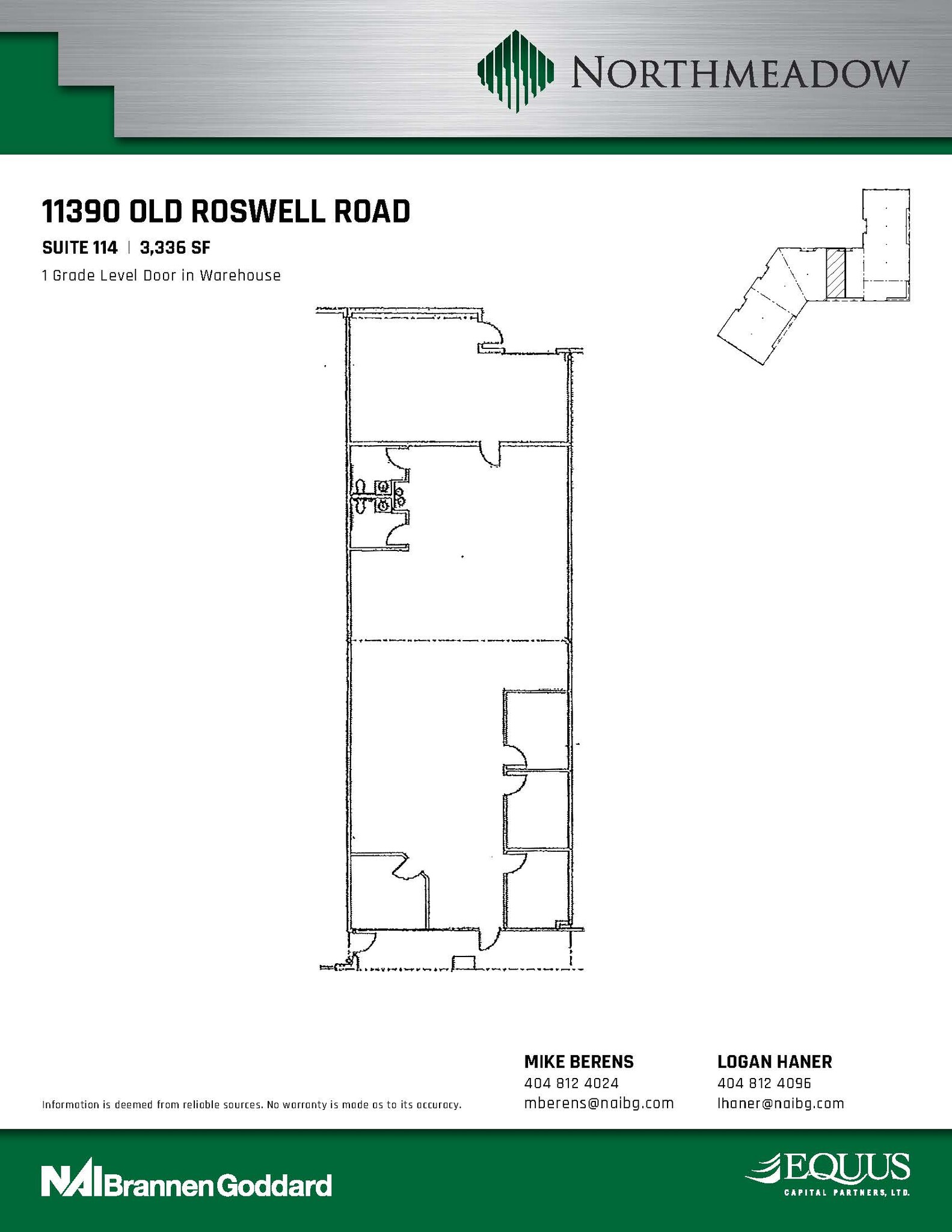 11390 Old Roswell Rd, Alpharetta, GA for lease Floor Plan- Image 1 of 1