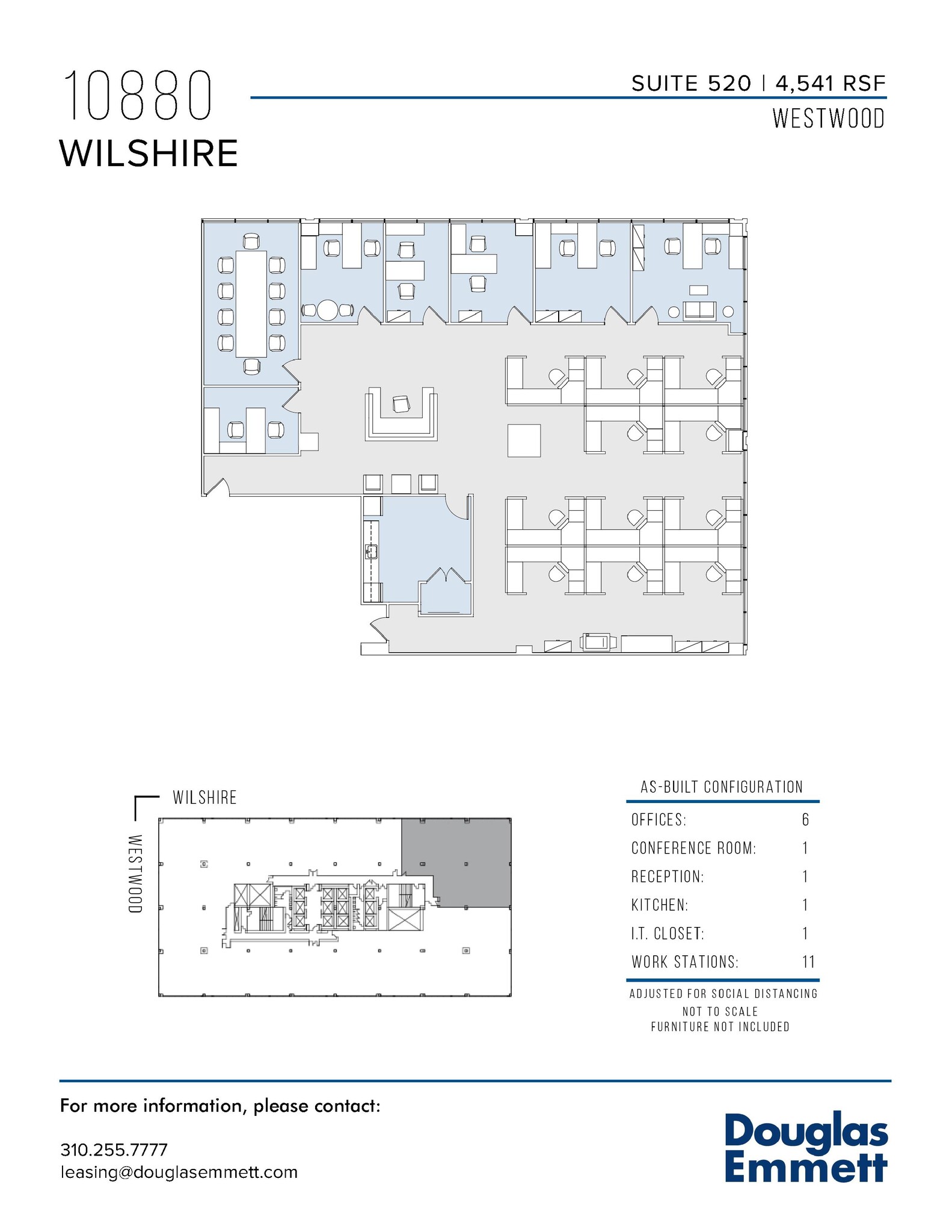 10880 Wilshire Blvd, Los Angeles, CA for lease Floor Plan- Image 1 of 1