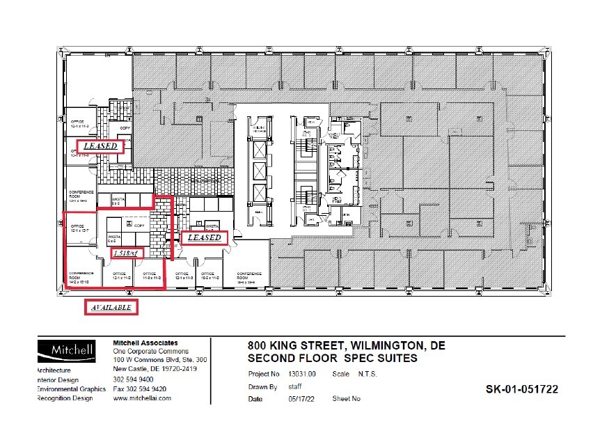 800 N King St, Wilmington, DE for lease Floor Plan- Image 1 of 1