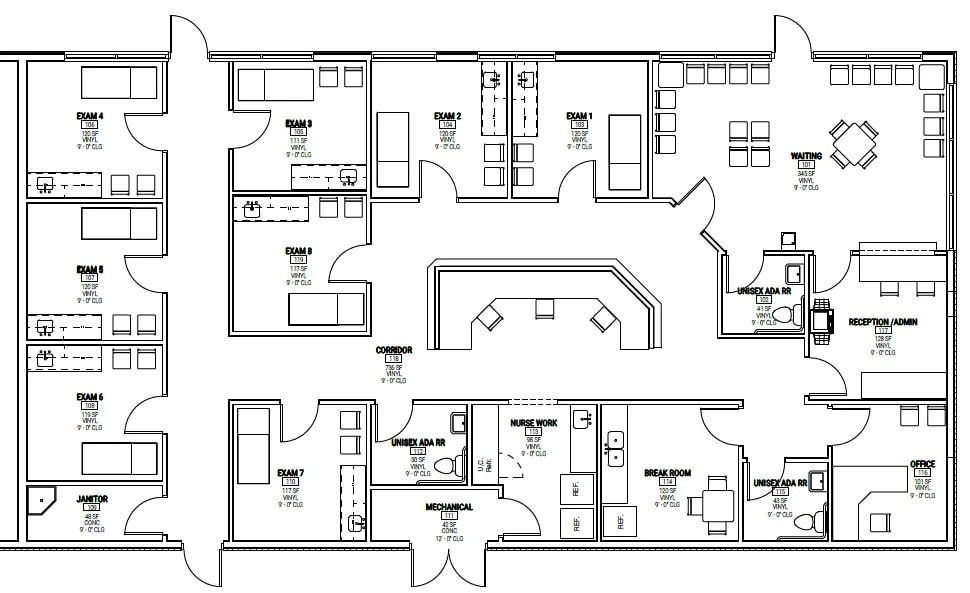247-257 S Coltrane Rd, Edmond, OK for lease Floor Plan- Image 1 of 1