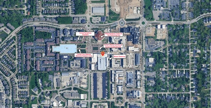 4 Carter Grn, Carmel, IN - AERIAL  map view