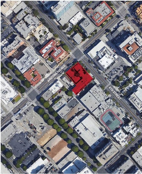 528 Arizona Ave, Santa Monica, CA for lease - Aerial - Image 3 of 4