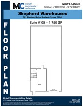 701 Shepherd Dr, Garland, TX for lease Floor Plan- Image 1 of 1