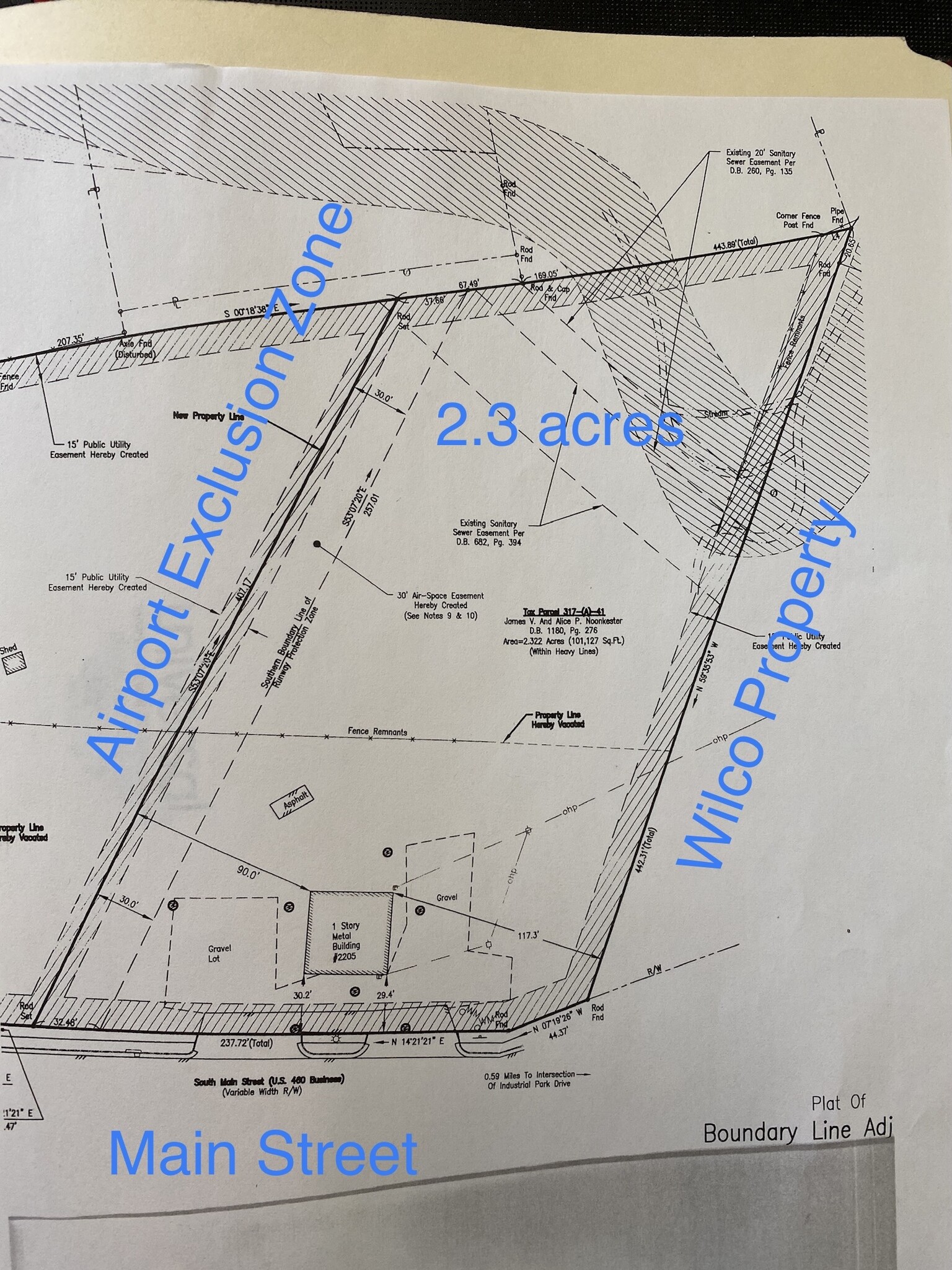 2205 South Main St, Blacksburg, VA for sale Plat Map- Image 1 of 8