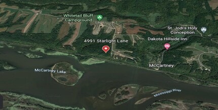 4991 Starlight Ln, Cassville, WI - AERIAL  map view - Image1