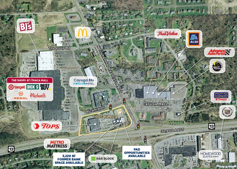 2300 N Triphammer Rd, Ithaca, NY for lease - Aerial - Image 2 of 3