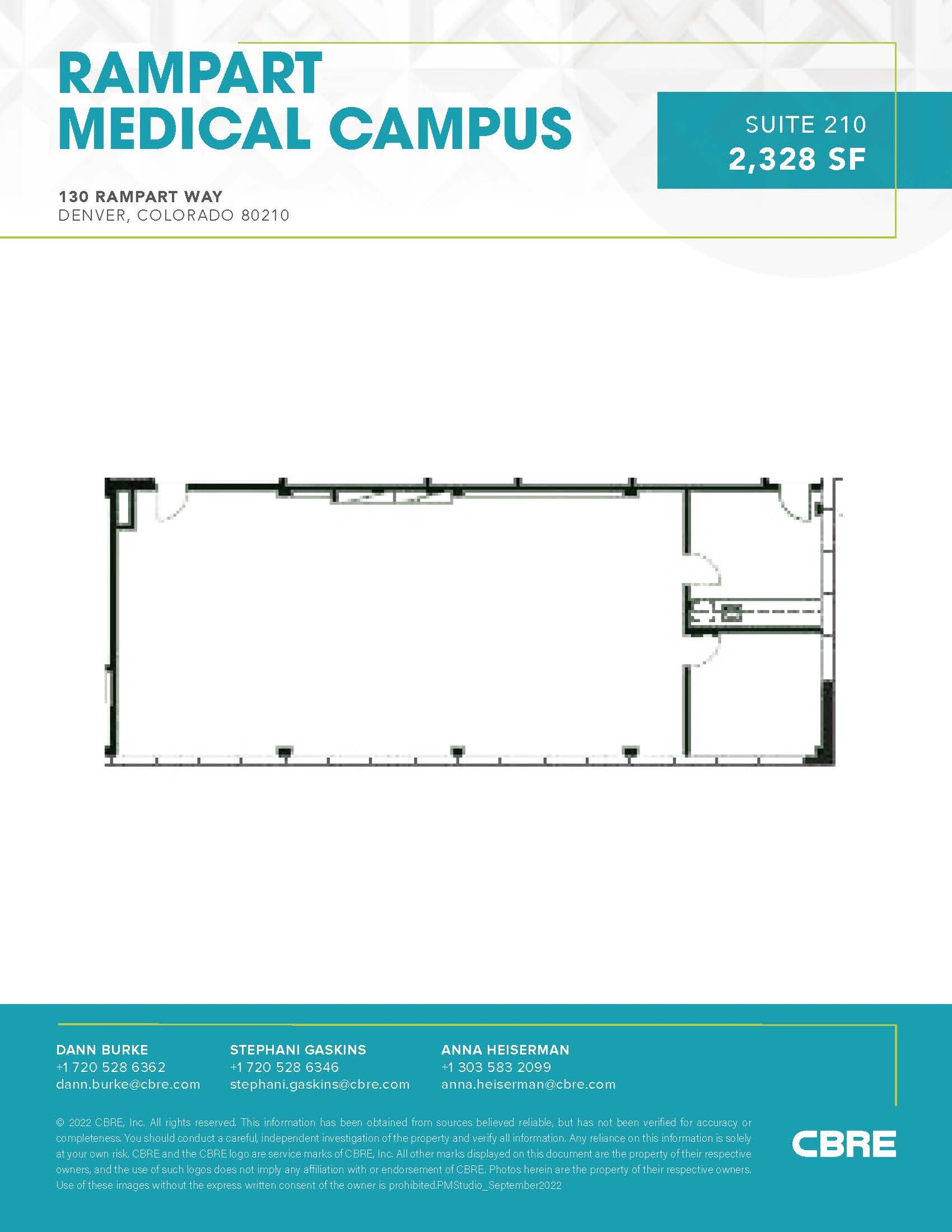 125 Rampart Way, Denver, CO for lease Floor Plan- Image 1 of 1