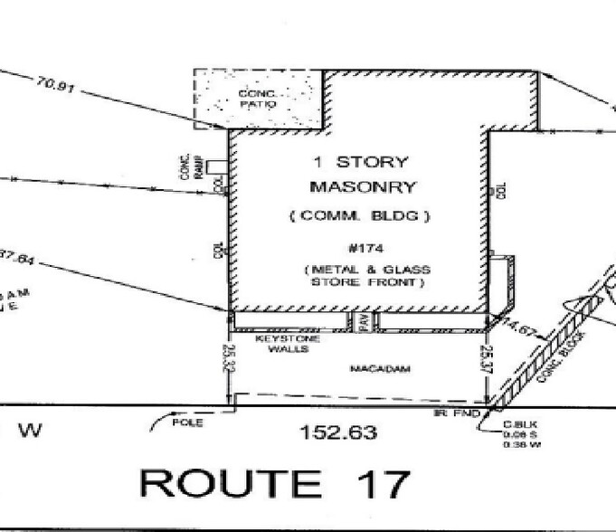 174 State Rt 17, Upper Saddle River, NJ for lease - Site Plan - Image 3 of 9