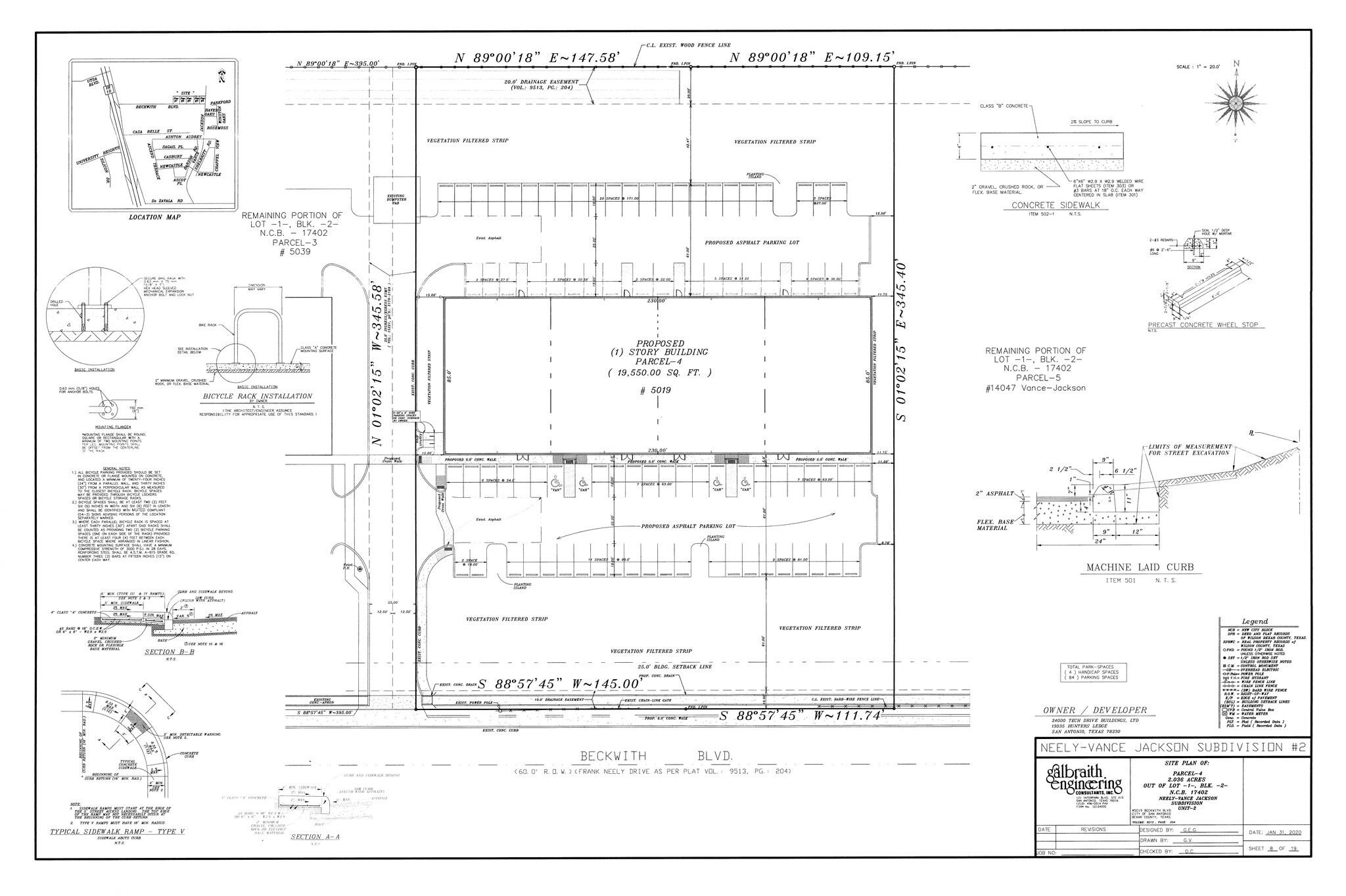 5019 Beckwith Blvd, San Antonio, TX for lease Site Plan- Image 1 of 3