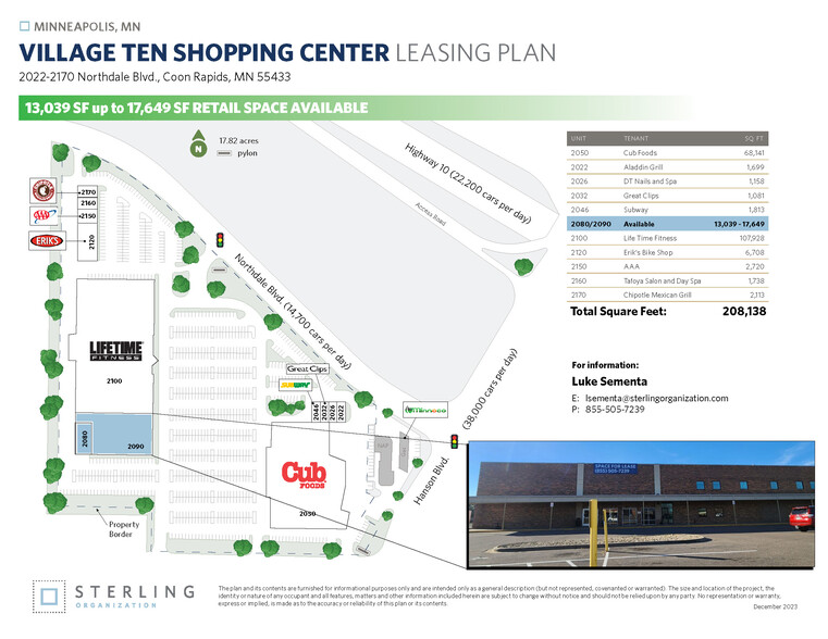 2090-2100 NW Northdale Blvd, Coon Rapids, MN for lease - Site Plan - Image 3 of 20