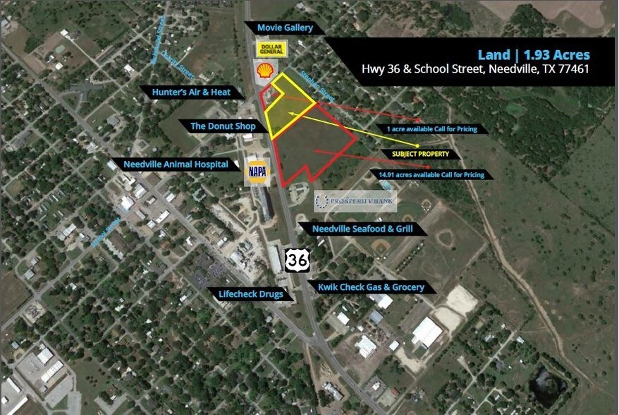 Hwy 36 At School St, Needville, TX for sale - Building Photo - Image 1 of 1