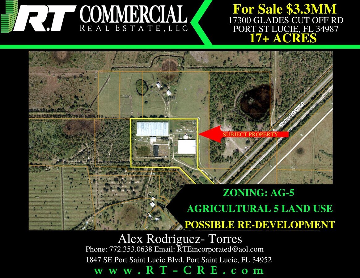 17300 Glades Cut Off Rd, Port Saint Lucie, FL 34987 Land for Sale