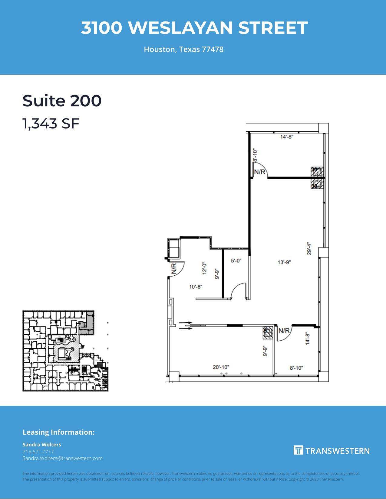 3100 Weslayan St, Houston, TX for lease Floor Plan- Image 1 of 1