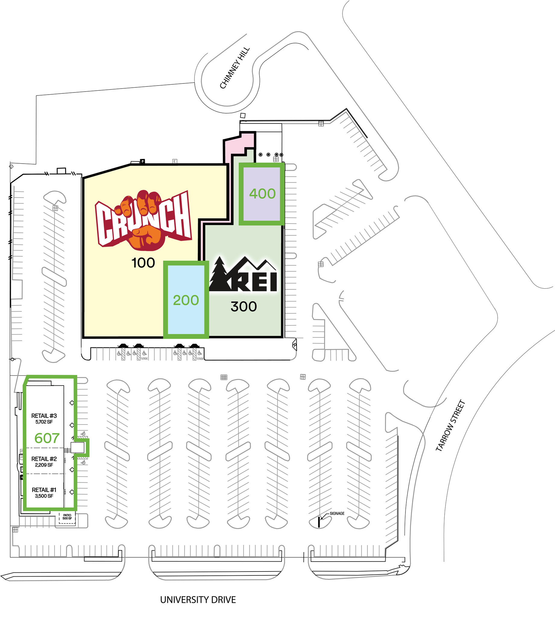 601 University Dr, College Station, TX for lease Site Plan- Image 1 of 1